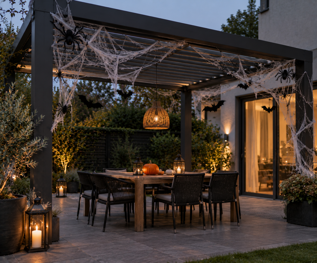 9 idées pour décorer une pergola pour Halloween